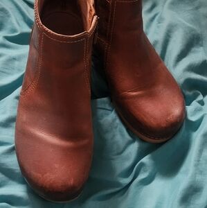 Dansko Brown Leather Ankle Boots